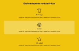 Maqueta De Sitio Web Exclusiva Para Lista De Funciones