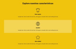 Plantilla HTML5 Premium Para Lista De Funciones