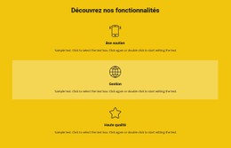 Liste Des Fonctionnalités Modèle CSS Réactif