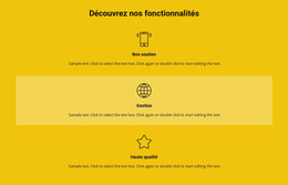 Liste Des Fonctionnalités - Modèle D'Une Page