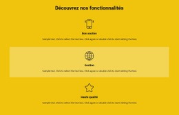 Amorcer Le HTML Pour Liste Des Fonctionnalités