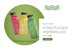 Fresh Fruit Juice - Website Builder Template