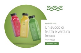 Succo Di Frutta Fresca - Design Del Sito Web Scaricabile Gratuitamente