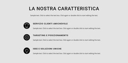 Elenco Delle Caratteristiche - Pagina Di Destinazione HTML