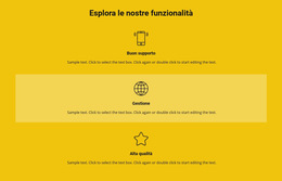 Elenco Delle Caratteristiche - Modello Di Pagina Web