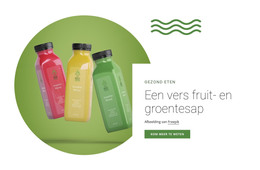 Vers Fruitsap - Gratis HTML-Sjabloon