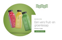 Vers Fruitsap - Gratis Website-Ontwerp