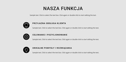 Lista Funkcji - Przeciągnij I Upuść Motyw WordPress