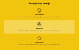 Lista Funkcji Responsywny Szablon CSS