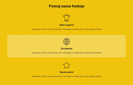 Lista Funkcji - Szablon Jednej Strony