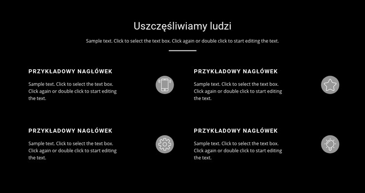 Lista biznesowa Szablon HTML5