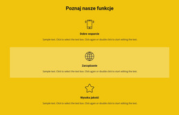 Lista Funkcji - Szablon Strony Internetowej