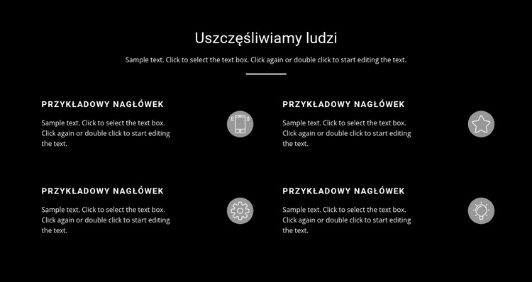 Lista biznesowa Szablon witryny sieci Web