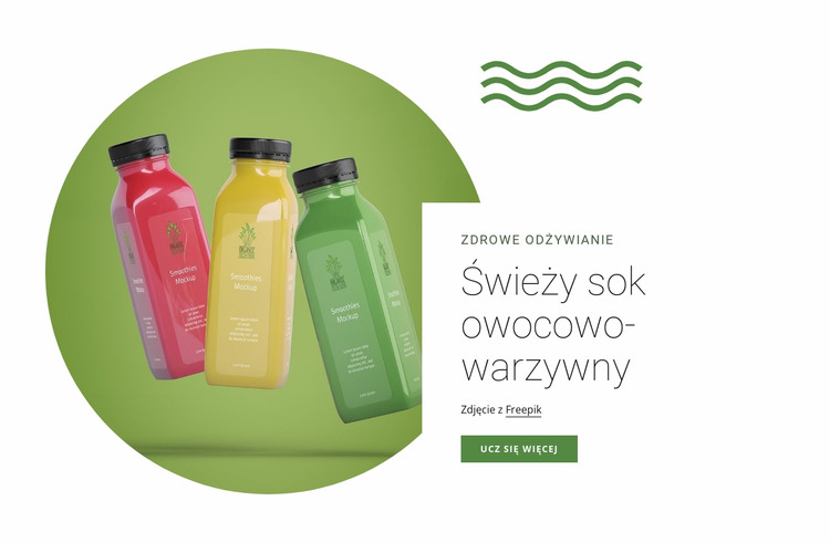 Sok ze świeżych owoców Szablon Joomla