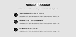 Lista De Recursos - Web Design Multifuncional