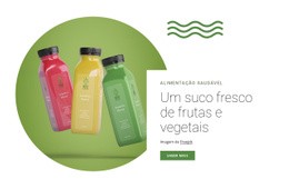 Suco De Frutas Frescas - Download Gratuito Do Design Do Site