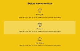 Lista De Recursos Modelo CSS Responsivo