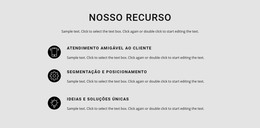 Lista De Recursos - Página Inicial HTML