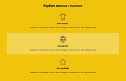 Modelo HTML5 Premium Para Lista De Recursos