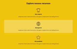 Lista De Recursos - Página De Destino Personalizada