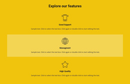 Features List - Create Amazing Template