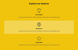 Features List - Creative Multipurpose Site Design
