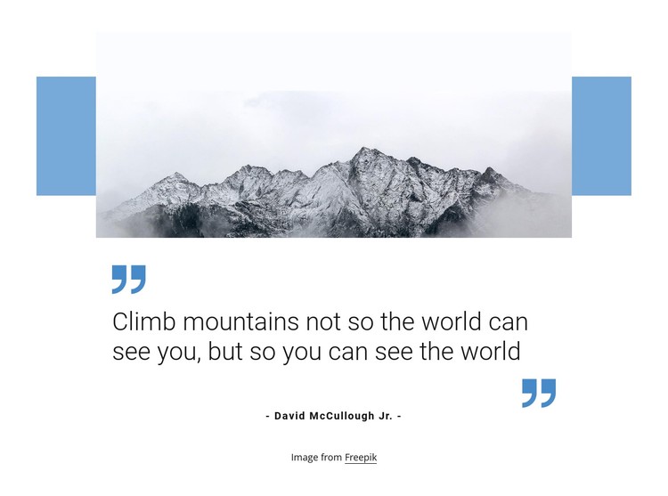 Climb mountains CSS Template
