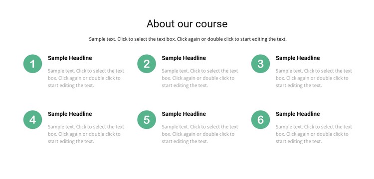 Course list CSS Template