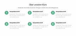 Website-Design Kursliste Für Jedes Gerät