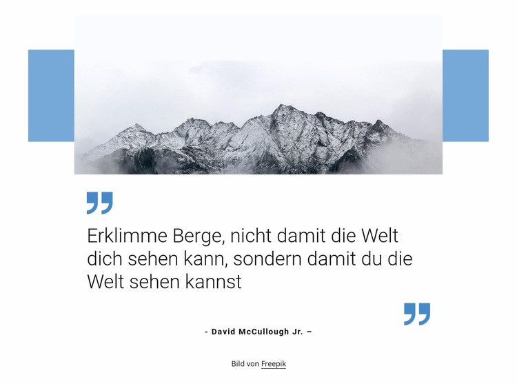 Berge besteigen Website design