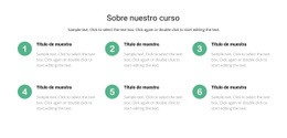 Lista De Cursos - Hermosa Página De Destino