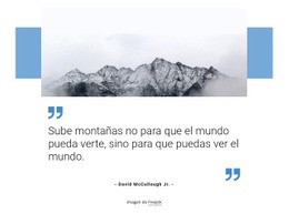 Escalar Montañas: Plantilla HTML5 Personalizada