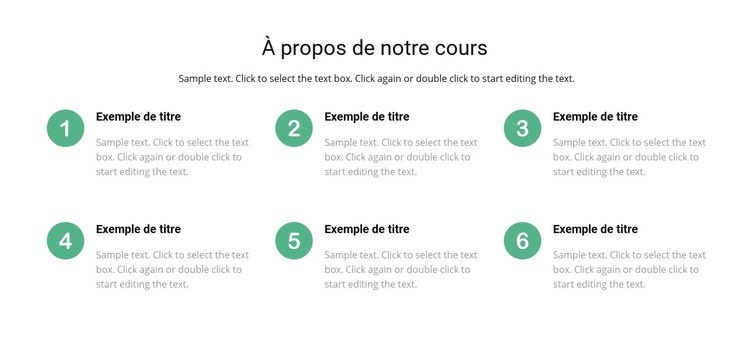 Liste des cours Conception de site Web