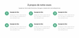 Modèle De Conception Gratuit Pour Liste Des Cours