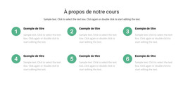 Site HTML Pour Liste Des Cours