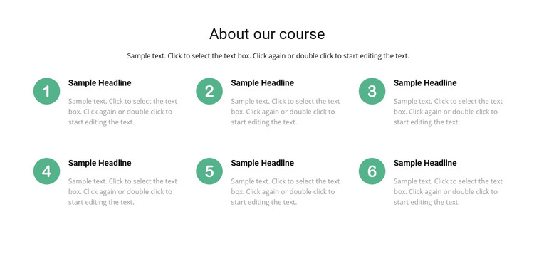 Course list Homepage Design