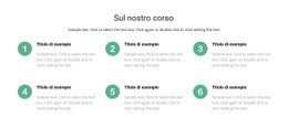 Modello Di Progettazione Gratuito Per Elenco Dei Corsi