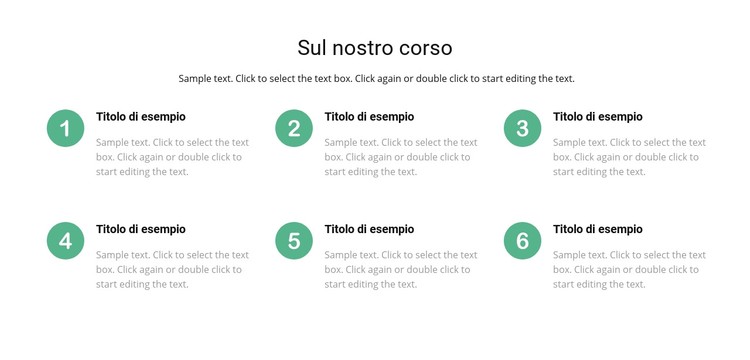 Elenco dei corsi Modello CSS