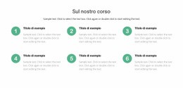 Modello HTML5 Multiuso Per Elenco Dei Corsi