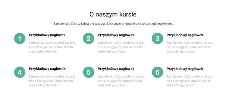 Lista kursów Motyw WordPress