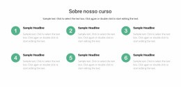 Lista De Cursos - Maquete De Site Profissional Personalizável