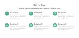 HTML-Webbplats För Kurslista