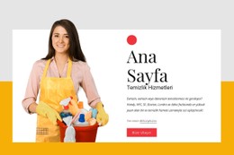 Çevre Dostu Ev Temizlik Hizmeti CSS Şablonu