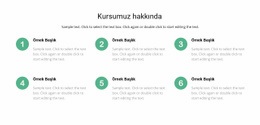 Ders Listesi Için Kullanıma Hazır Web Sitesi Oluşturucu