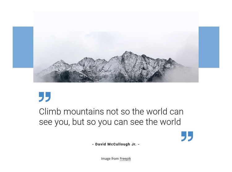 Climb mountains Web Page Design