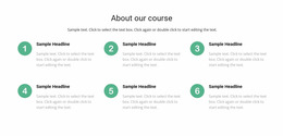 Course List - Customizable Professional Website Mockup