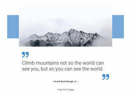 Climb Mountains - Free Html5 Theme Templates