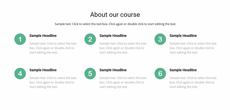 Course list eCommerce Template