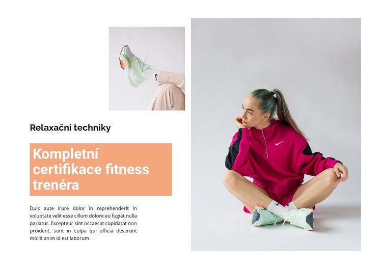 Buďte stylová ve fitness Šablona CSS