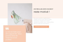 Le Sport Commence Par Le Style - Conception De Sites Web Réactifs